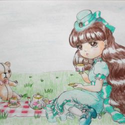 Tea with Teddy by Applecandy