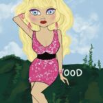 3rd prize art – Angelyne by Timmilynn Johnson